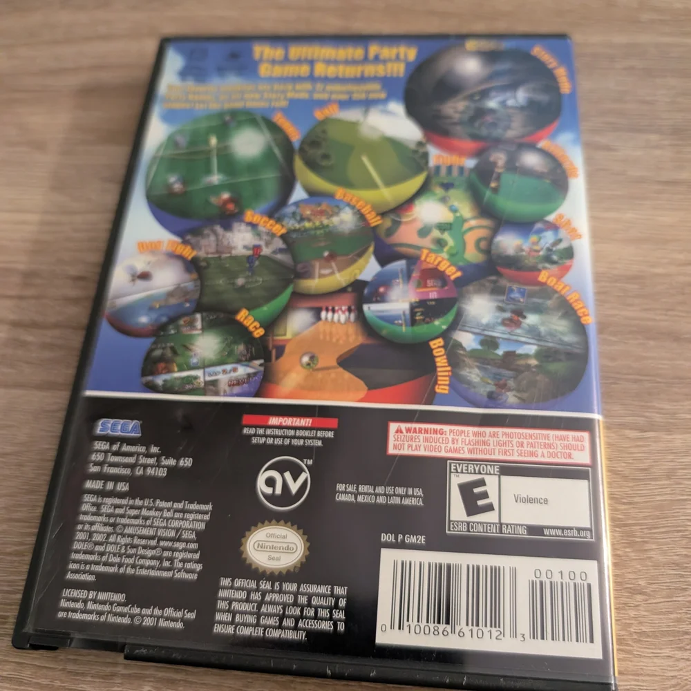Nintendo GameCube Super Monkey Ball 2 - incl disk, case, book, Orig, Owner